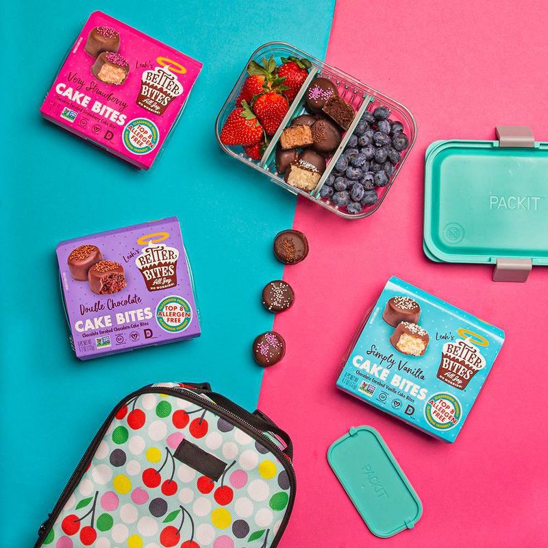 Better Bites Gluten Free Very Strawberry Cake Bites - 6ct