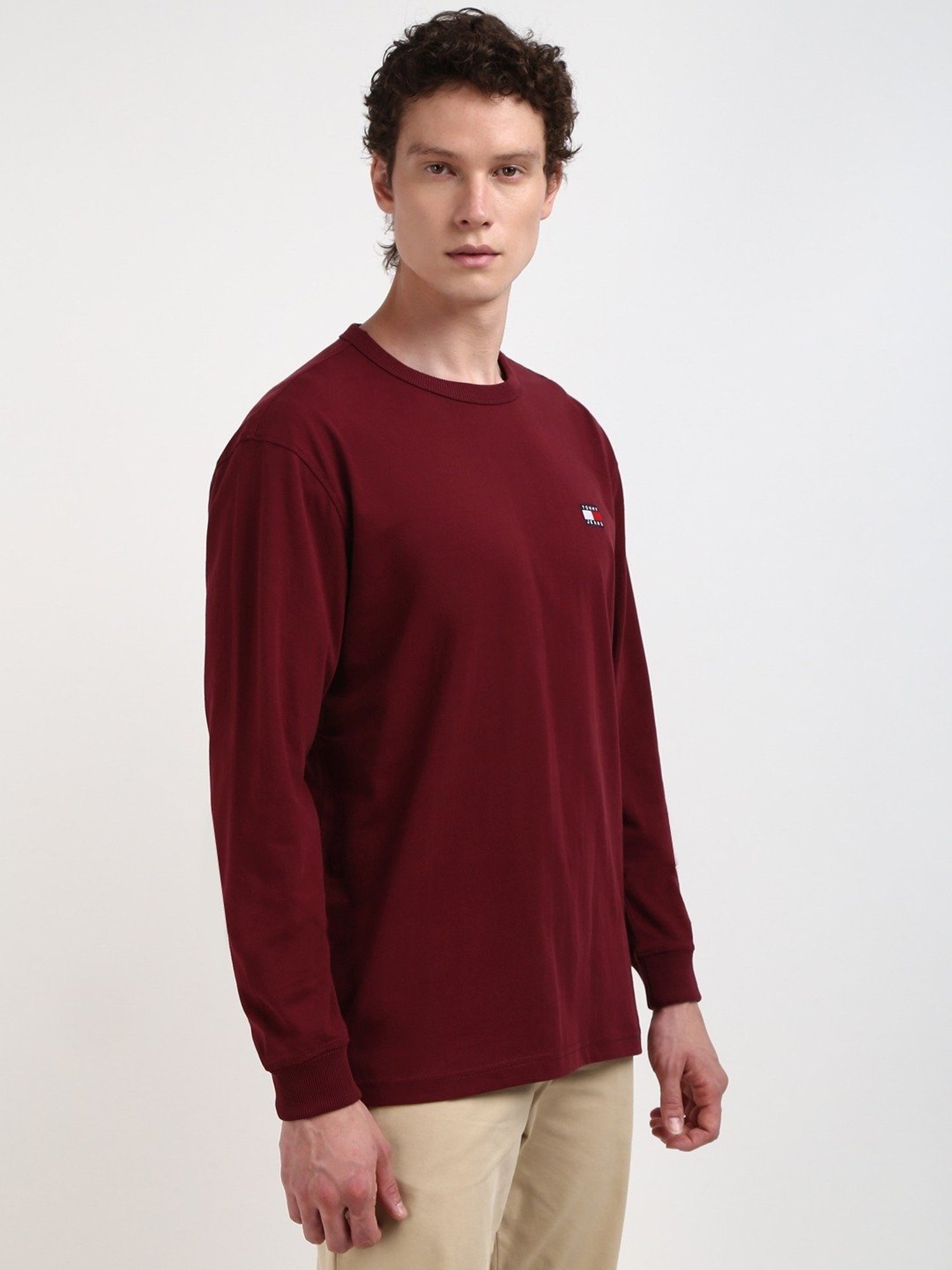 Tommy Hilfiger Maroon Regular Fit T-Shirt