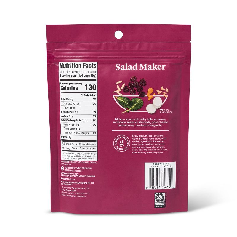 Organic Unsweetened Dried Cherries - 6oz - Good & Gather™