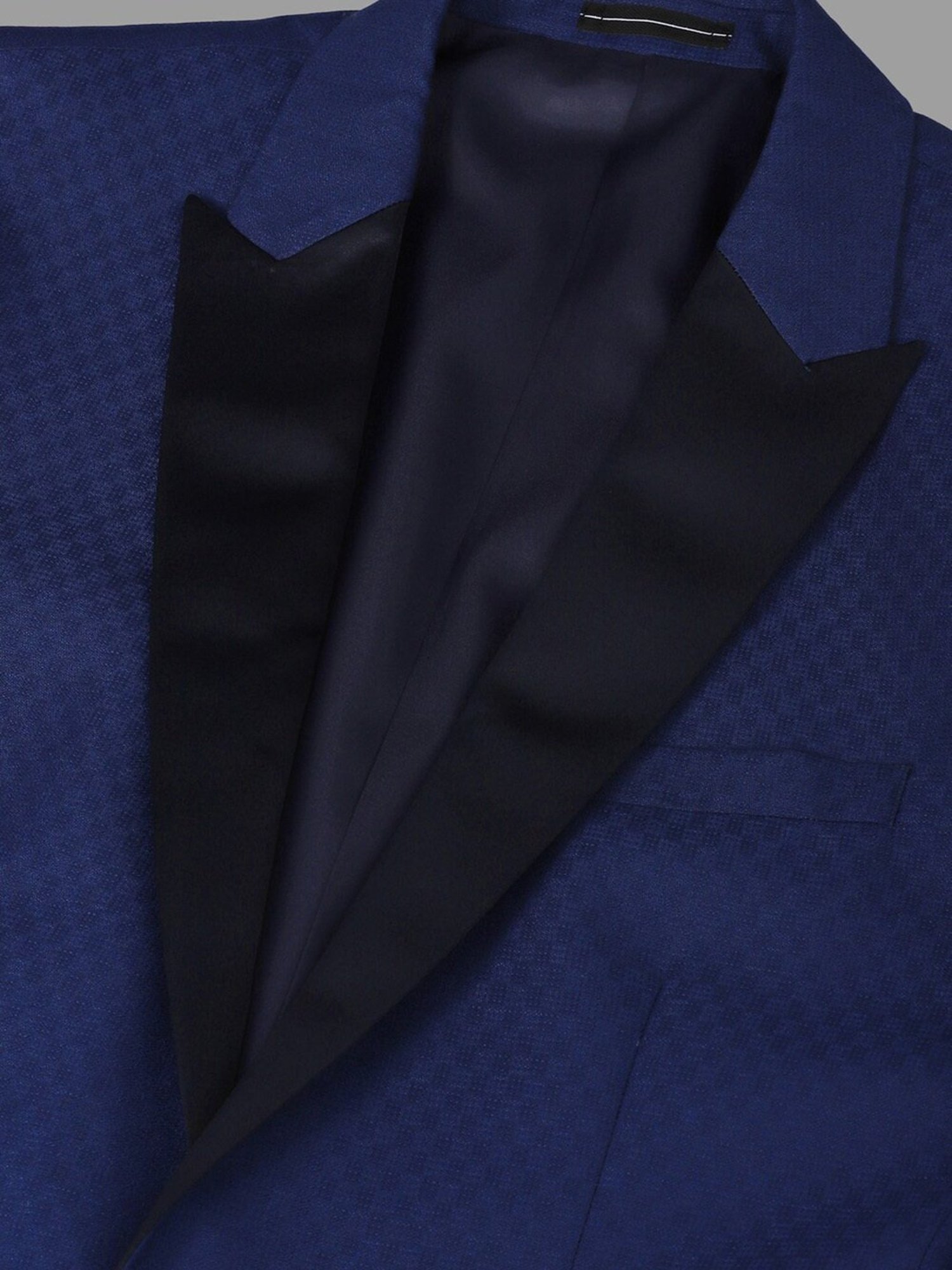 Parx Black Regular Fit Two Piece Suit