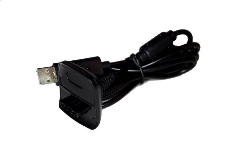 XBox 360 Controller Play and Charge Cable Replacement - Black - by Mars Devices