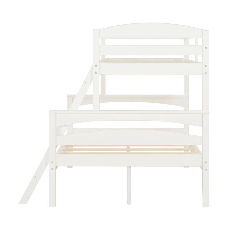Twin over Full Brady Wood Bunk Bed Frame for Kids' White - Dorel Living
