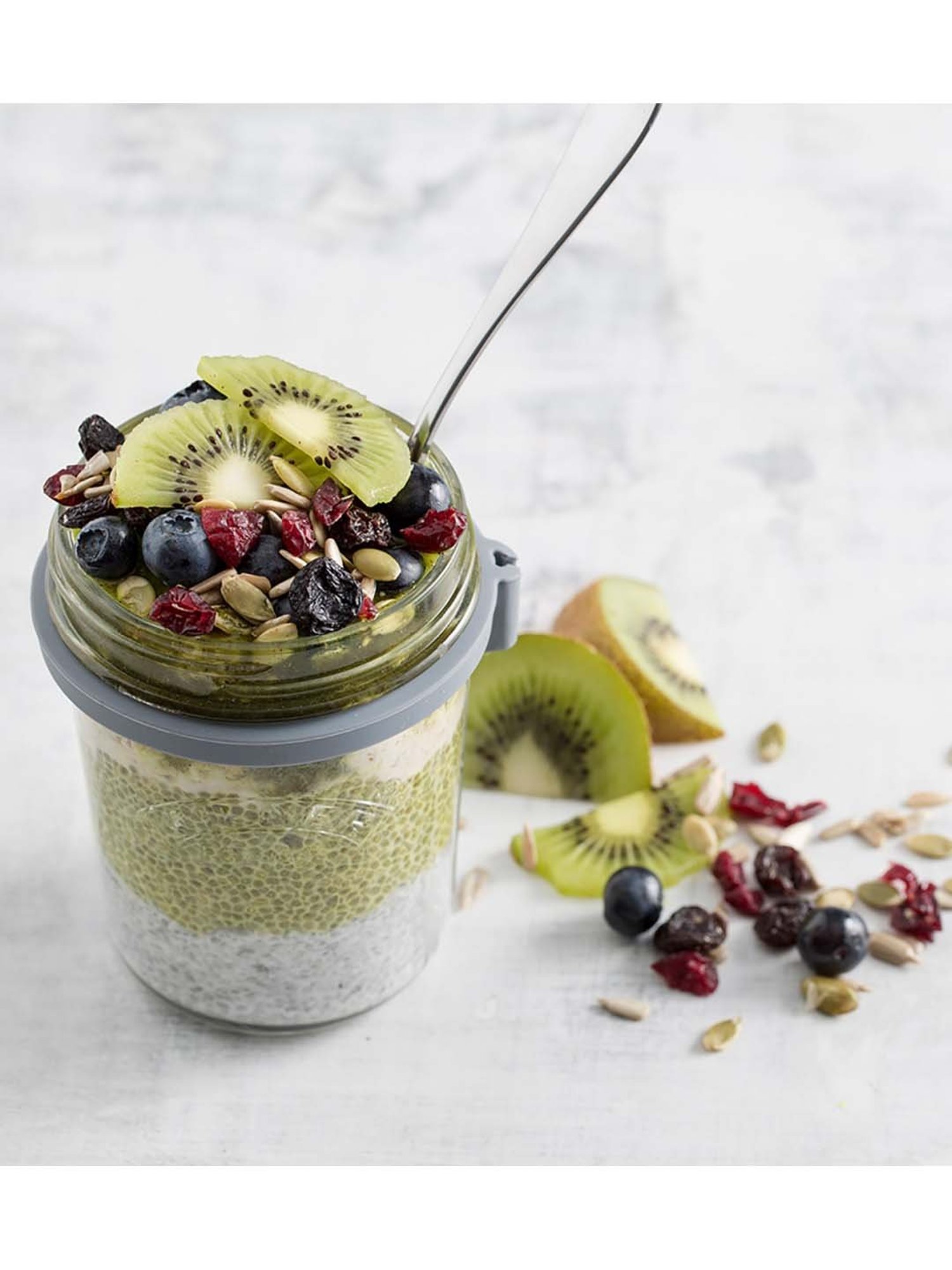 Kilner Transparent & Silver 11 cm Breakfast Jar (0.35 L) - Set of 1