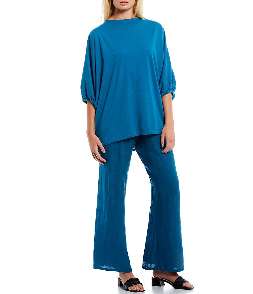 Bryn Walker Osca Light Linen Wide Leg Pull-On Pants