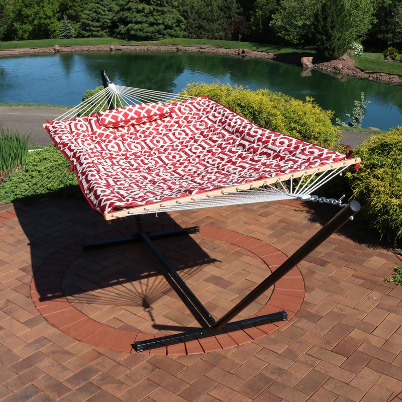 Key West Quilted Stripe Hammock - Blue