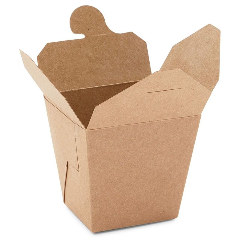 Stockroom Plus 60 Pack Small Take Out Boxes, Mini Kraft Paper To Go Food Containers (8 oz)