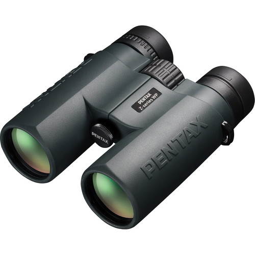 Pentax 10x43 ZD Series WP Roof Prism Binocular, 6.0 Degree Angle of View, Green