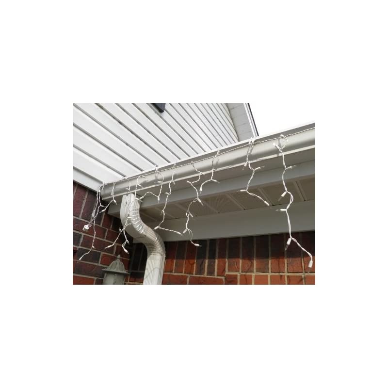 Light Hanger for Gutters with Mesh Leaf Guard [Metal Hooks] - 50 Count