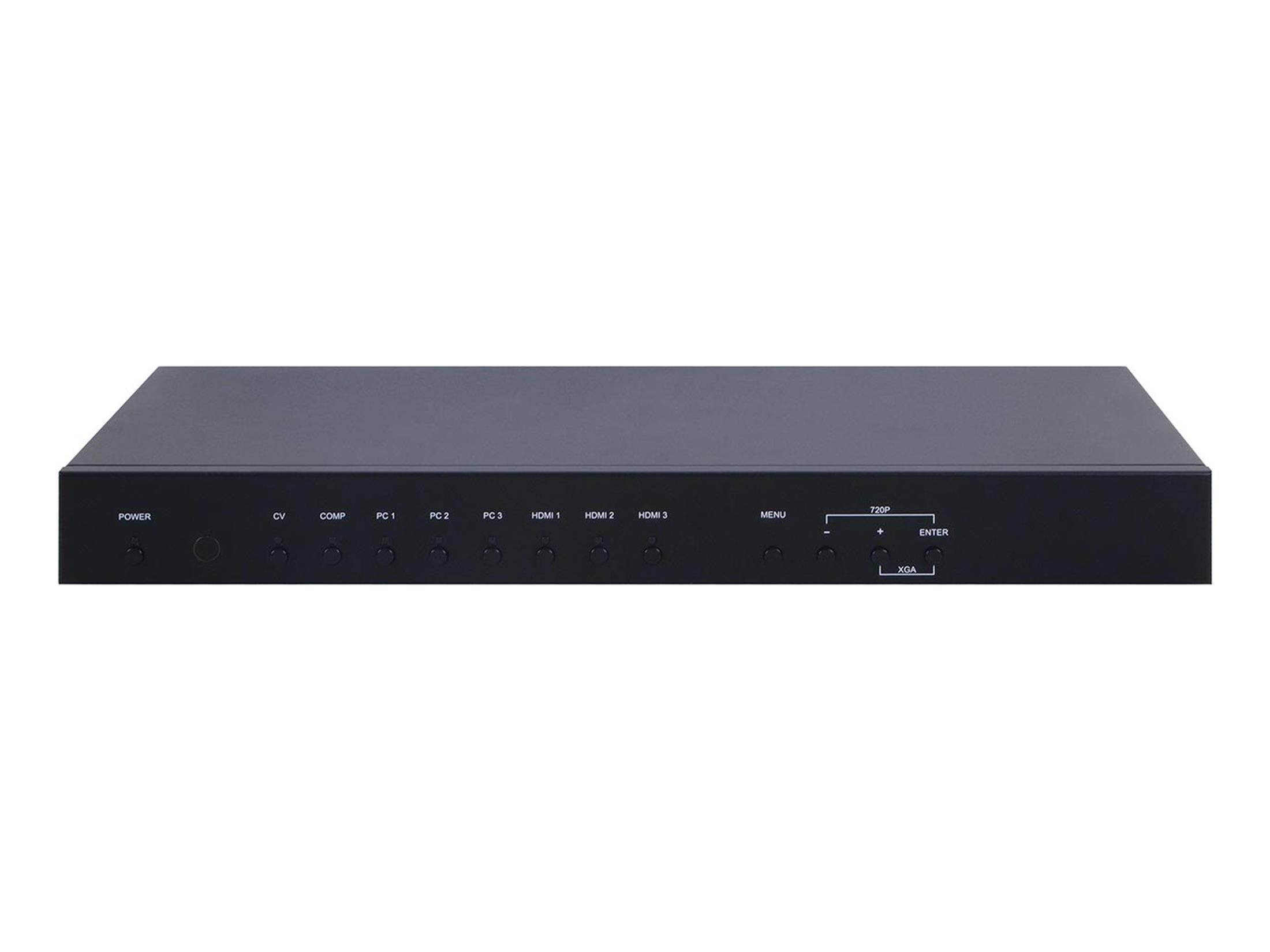 A-Neuvideo ANI-8MFS (8) Input Multi-Format Scaler Switch W/ Volume Control &ndash;Mirrored HDMI/VGA Output