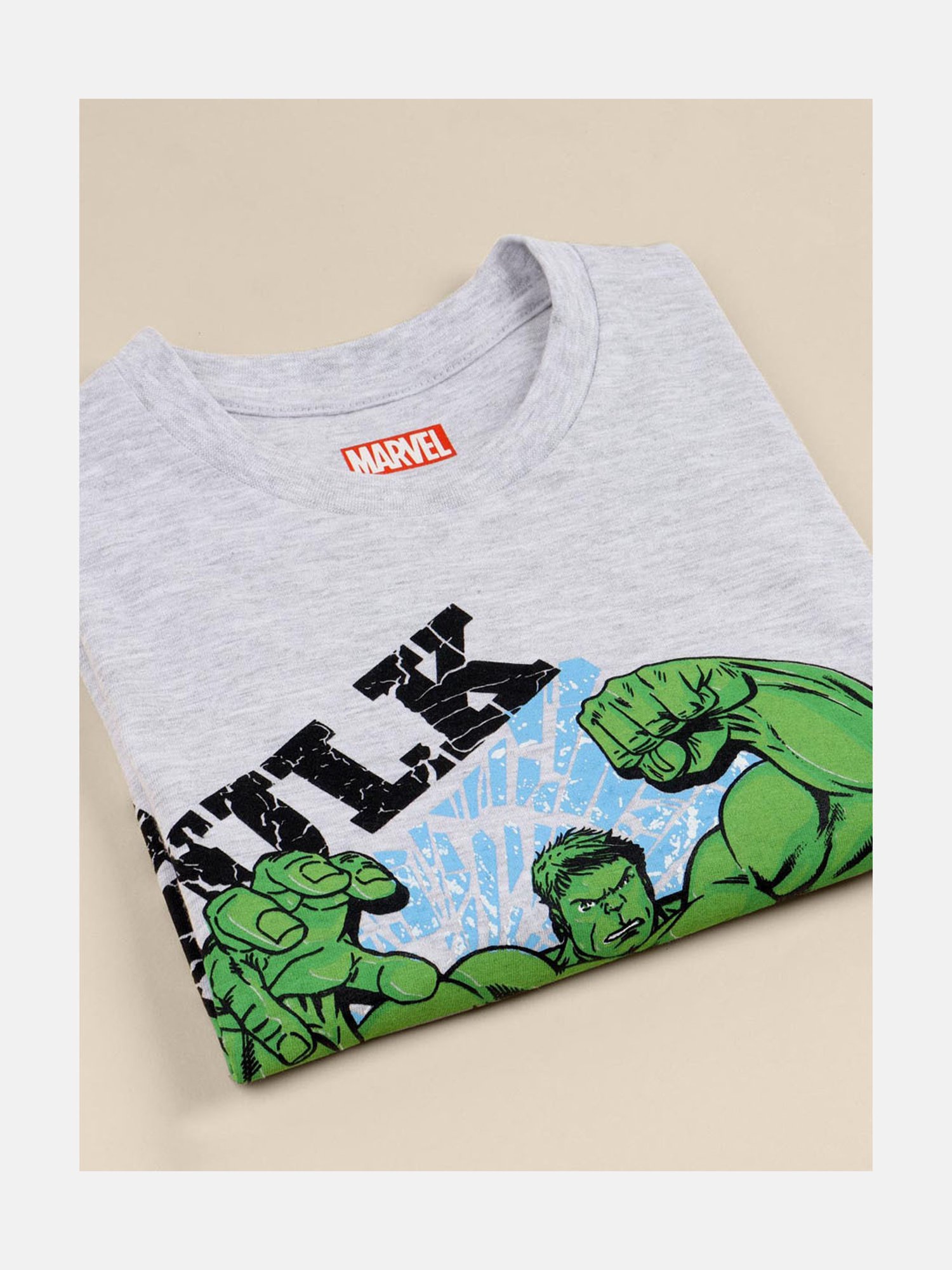Kidsville Grey Printed T-Shirt