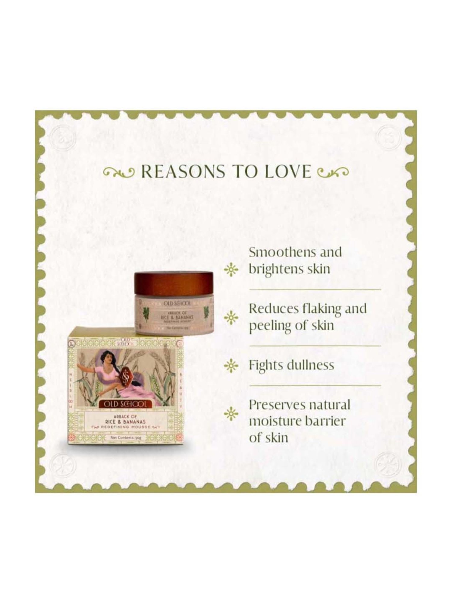 Old School Rituals Arrack of Rice & Bananas Redefining Mousse - 50 gm