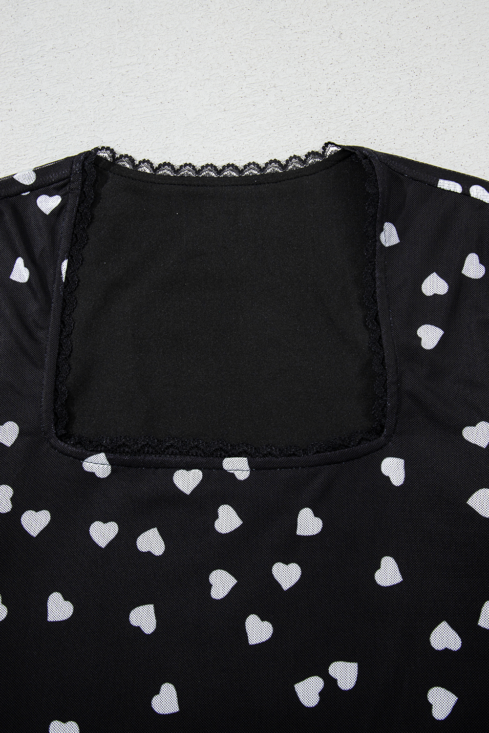 Rose Red Rhinestone Mesh Long Sleeve Bodysuit