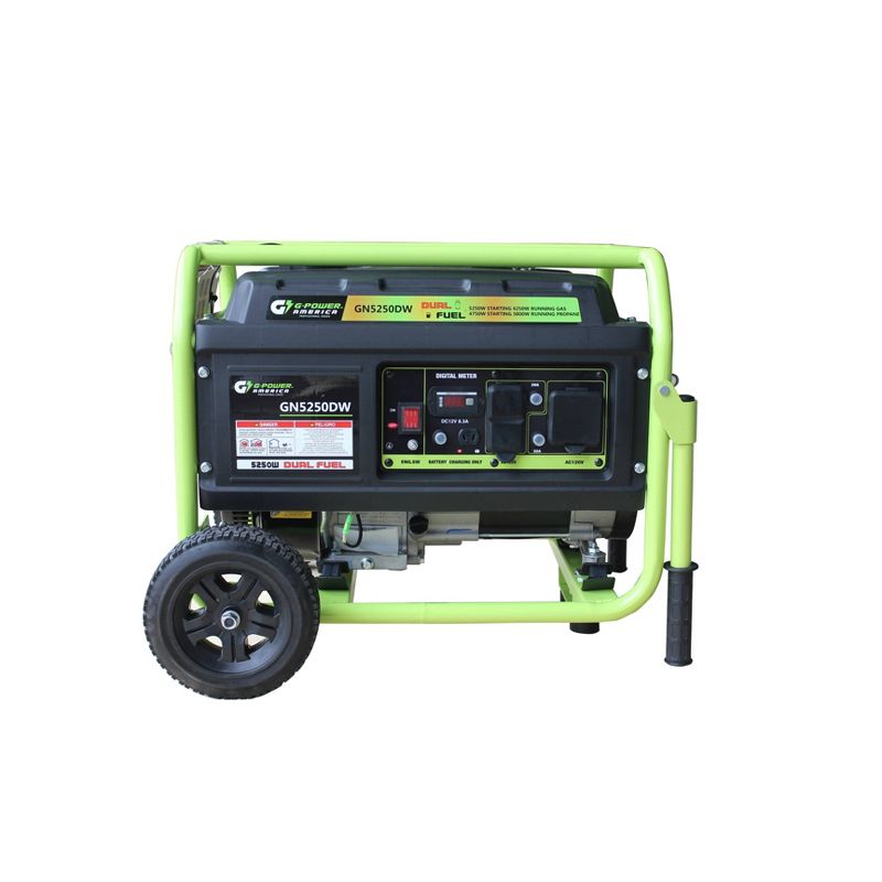 Green-Power 5250w/4750w Dual Fuel GN5250DW Generator