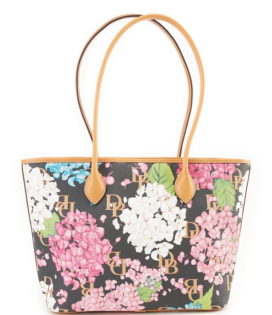 Dooney & Bourke Signature Hydrangea Monogram Collection Floral Tote Bag