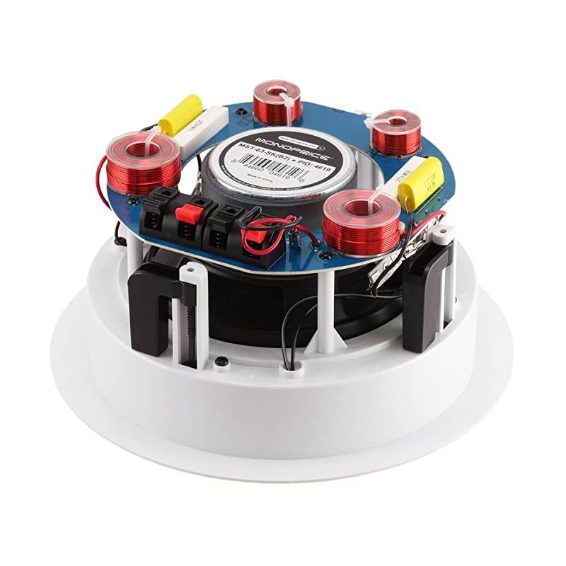 2Way InCeiling Speakers 65 Inch Dual Input Stereo Glass Composite Woofer Pair Aria Series