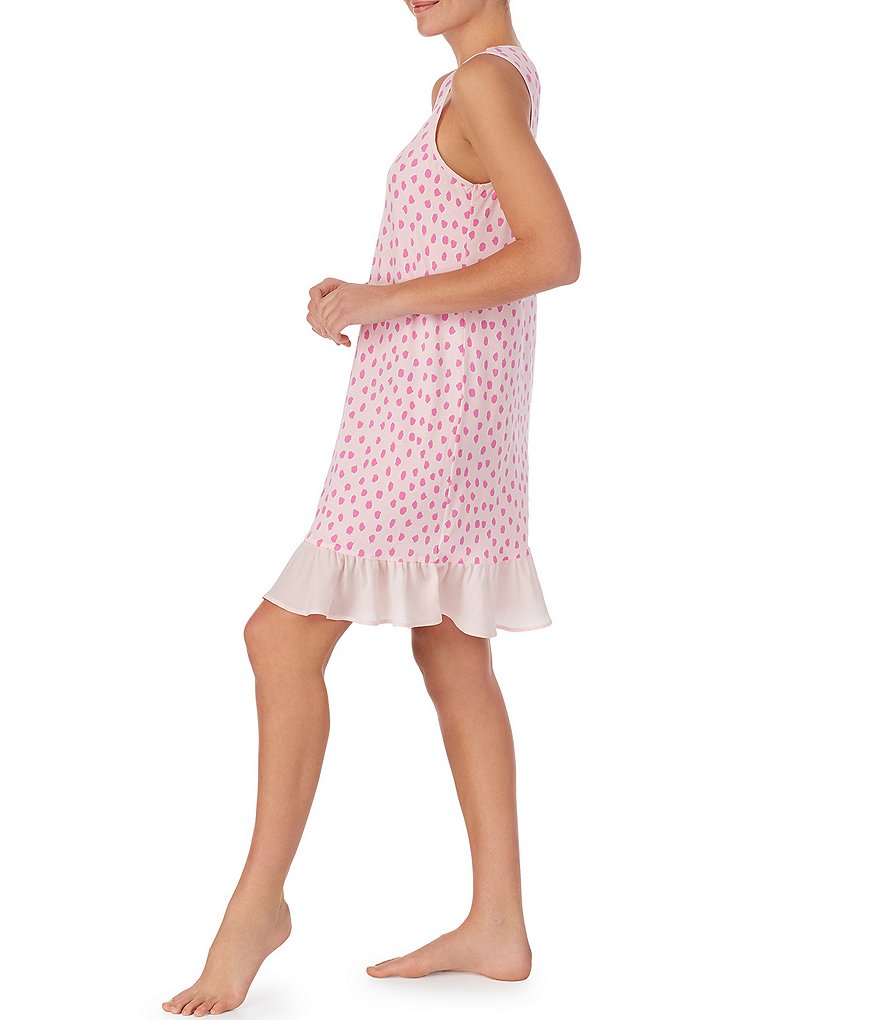 Eileen West Floral Printed Lawn Woven Short Nightgown