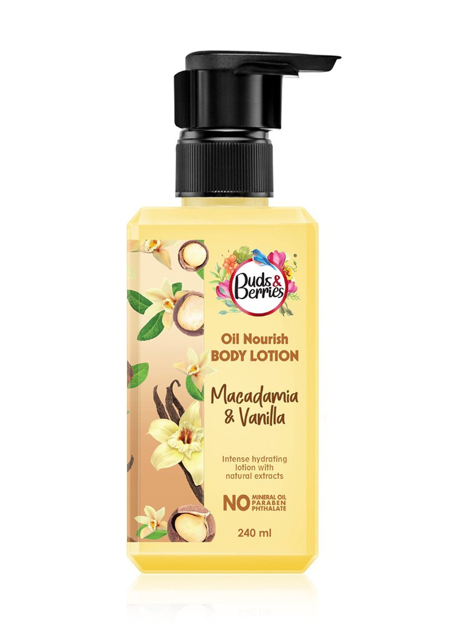 Buds & Berries Macadamia & Vanilla Oil Nourish Body Lotion - 240 ml