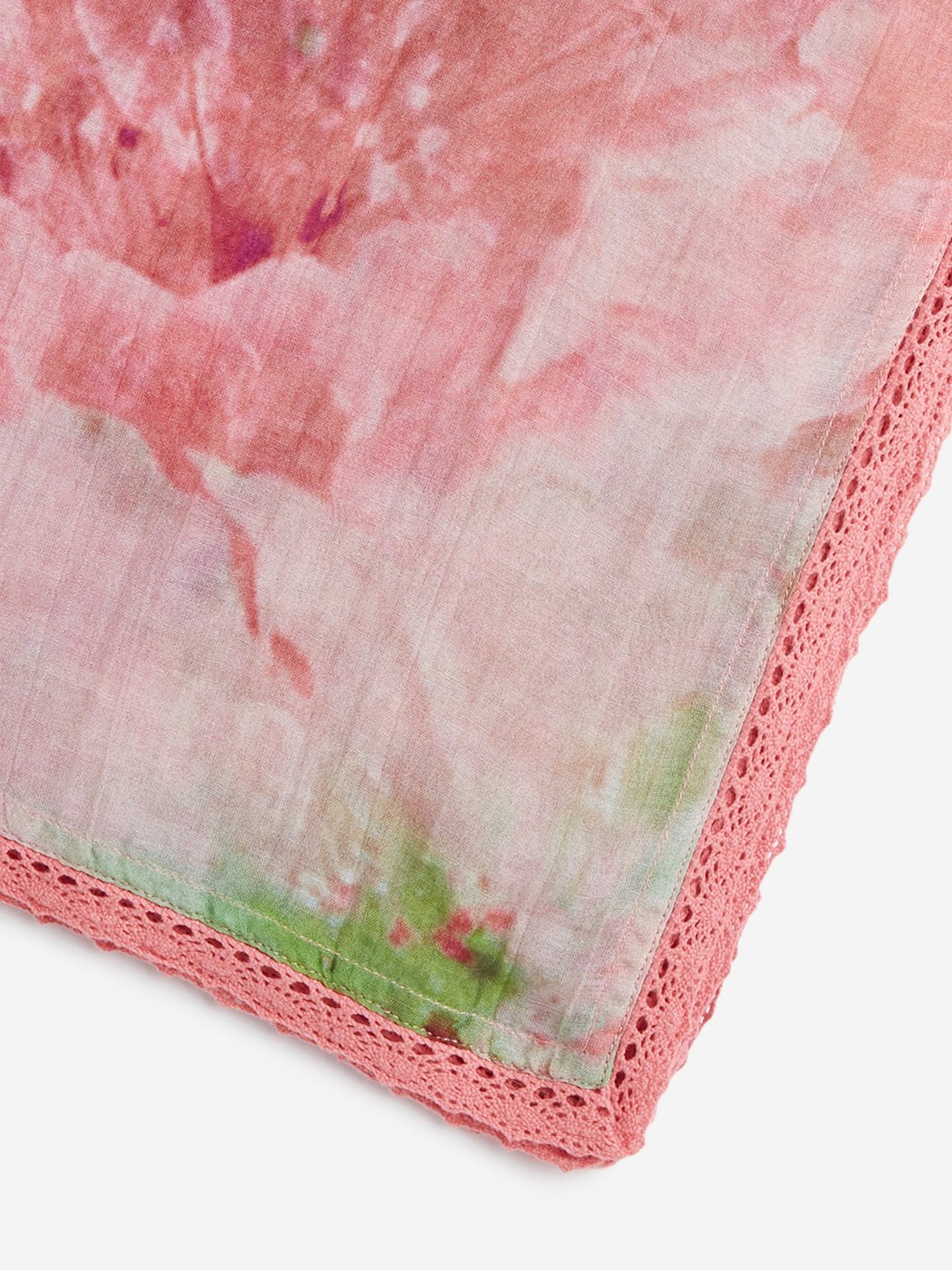 Zuba by Westside Pink Floral Printed Dupatta