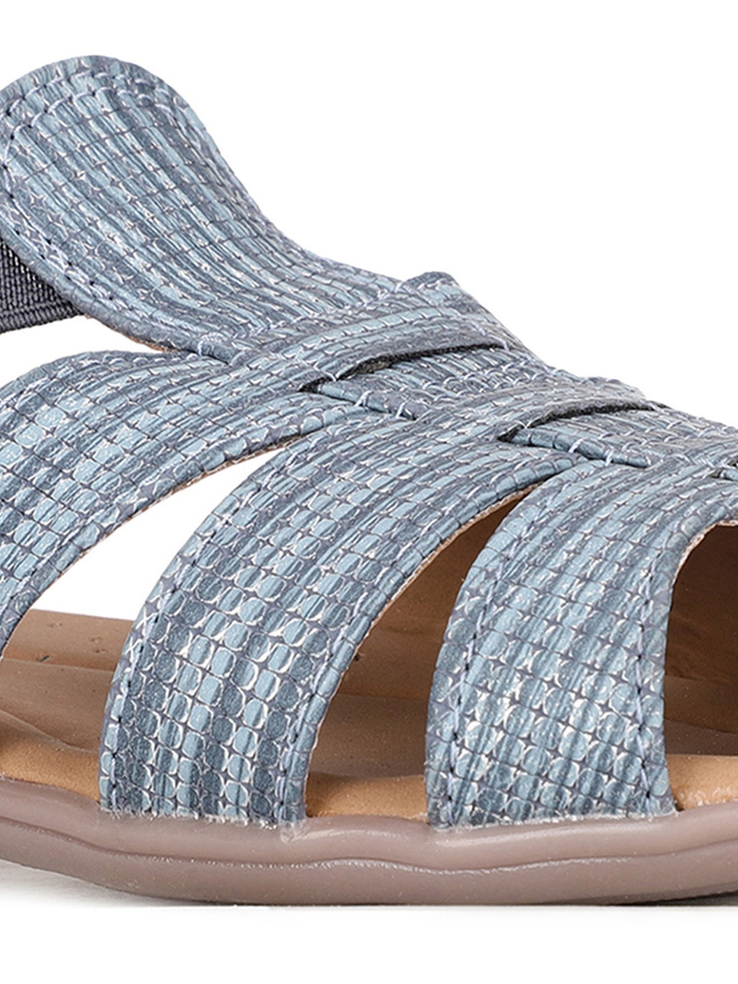 Bata Women's Blue Fisherman Sandals