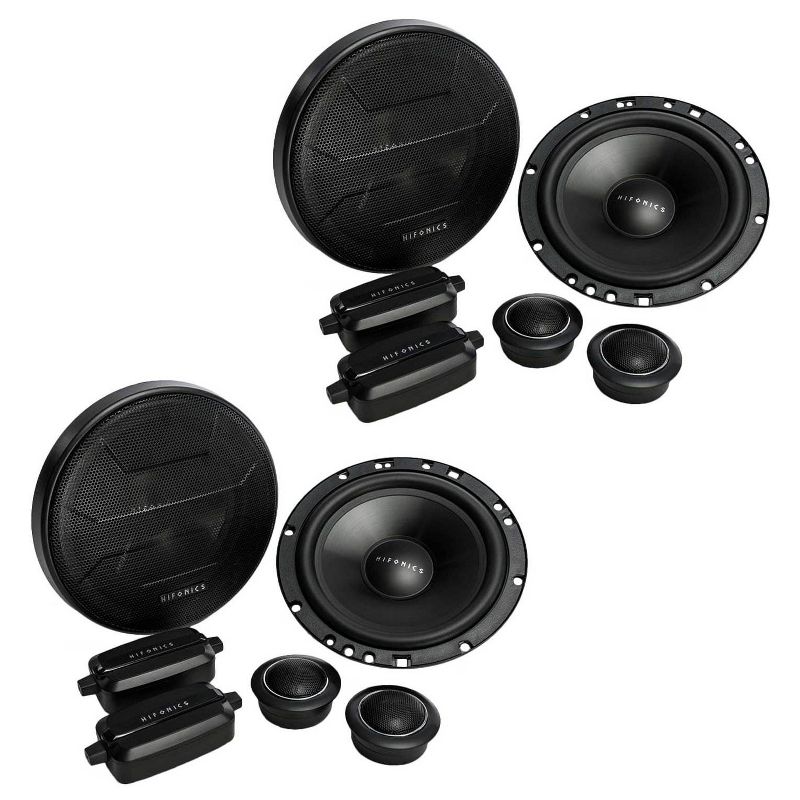 Hifonics ZS65C Zeus 6.5" 2 Way Car Audio 400W Component Speaker Systems (2 Pack)