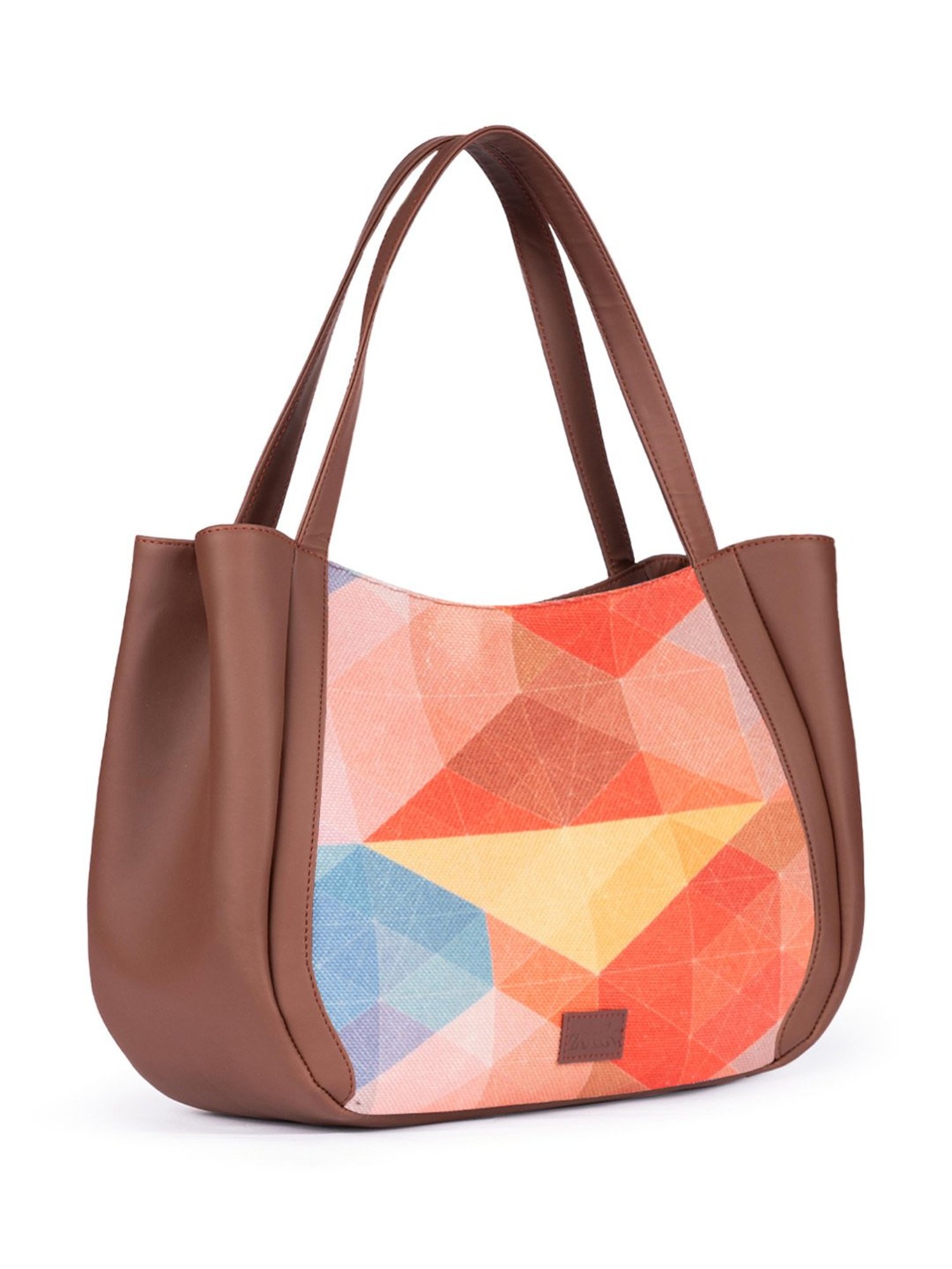 ZOUK Geooptics Multicolor Printed Luna Shoulder Bag