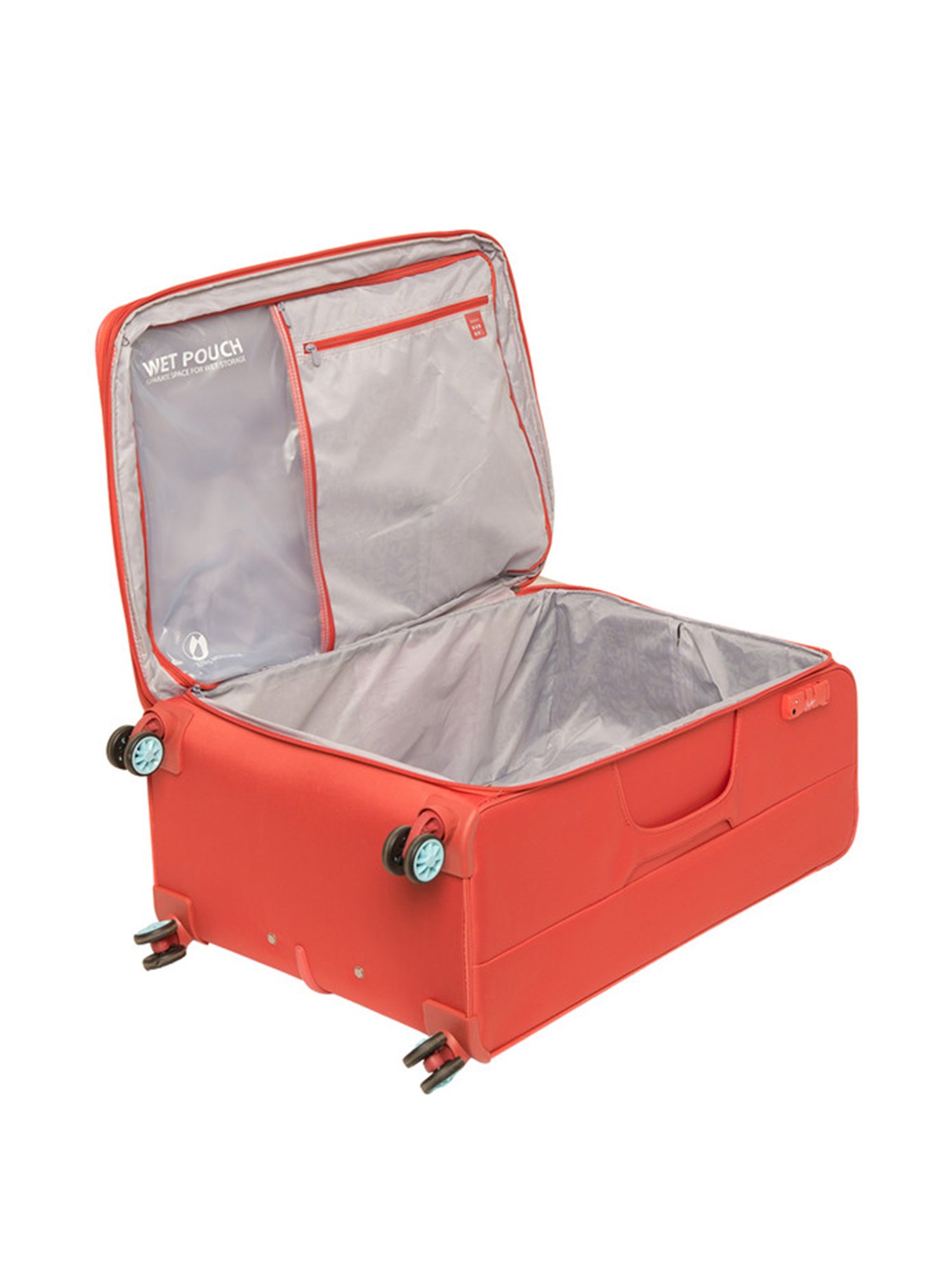 Skybags Vanguard Orange 4 Wheel Large Soft Cabin Trolley - 51 Inch