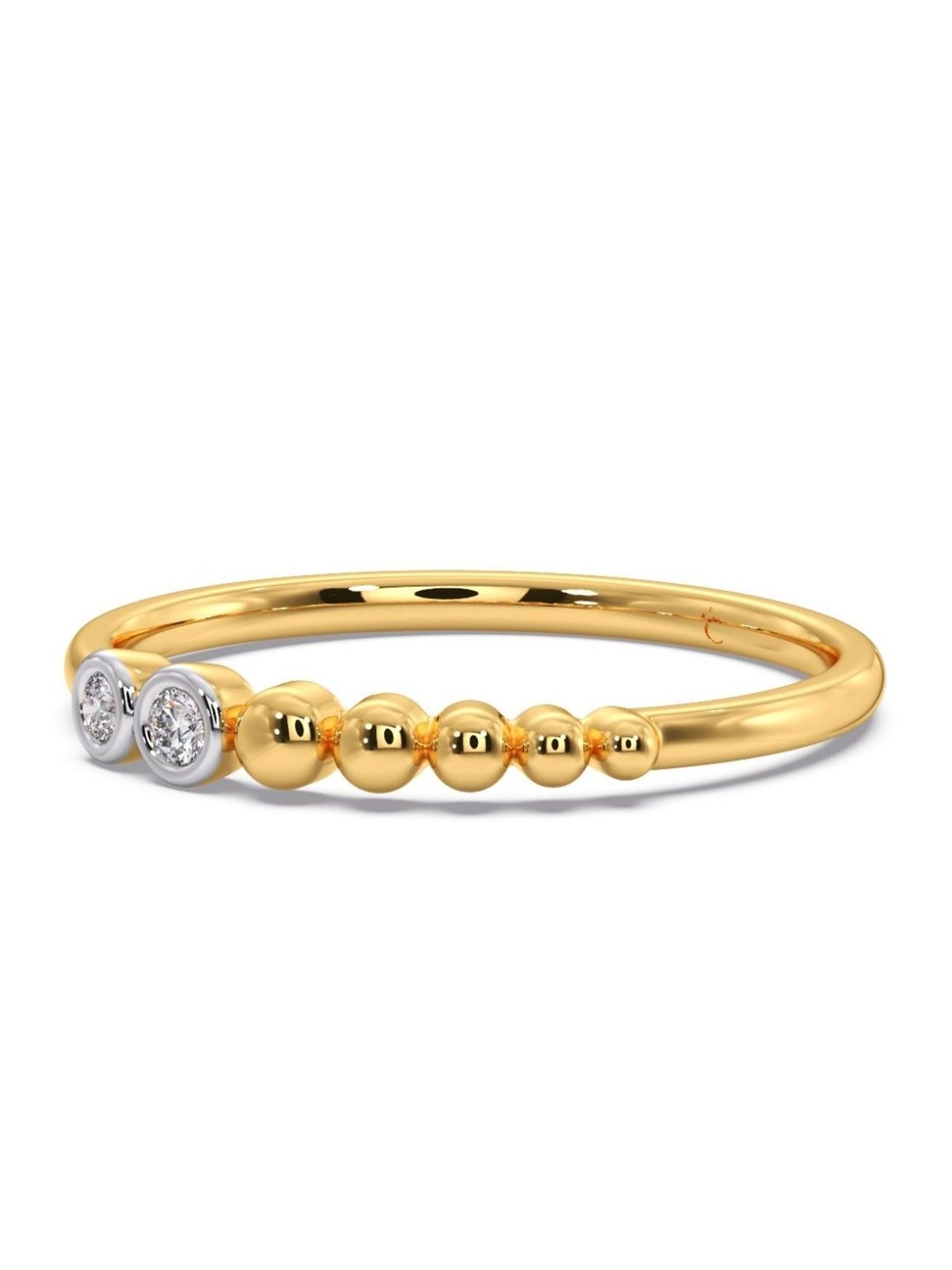 Candere by Kalyan Jewellers 18k Yellow Gold & Diamond Ring for Women