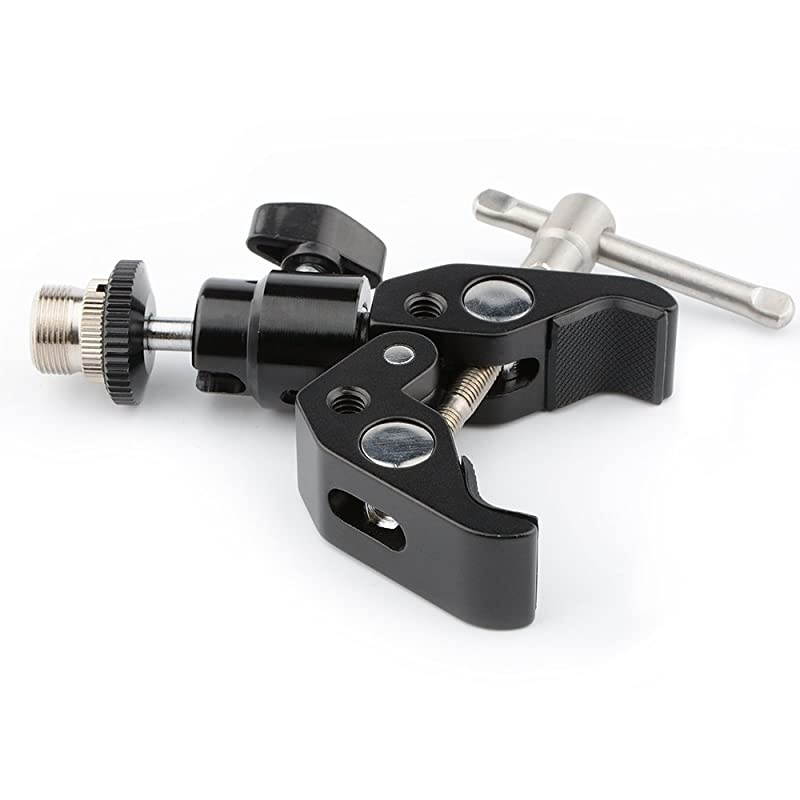 Crab Clamp Articulated 1/4 Mini Ball Head for Microphones