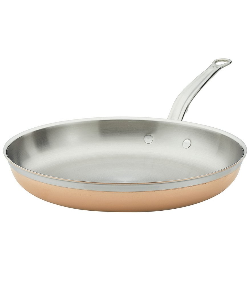 Hestan CopperBond Induction Copper Skillet, 12.5#double;