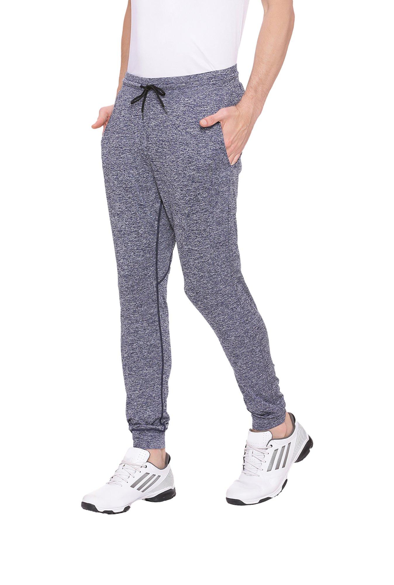 Basics Blue Polyster Trackpants