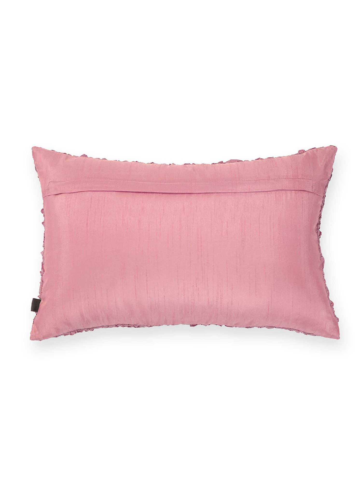 Pure Home and Living Pink Poly Dupion Textured Cushion Cover
