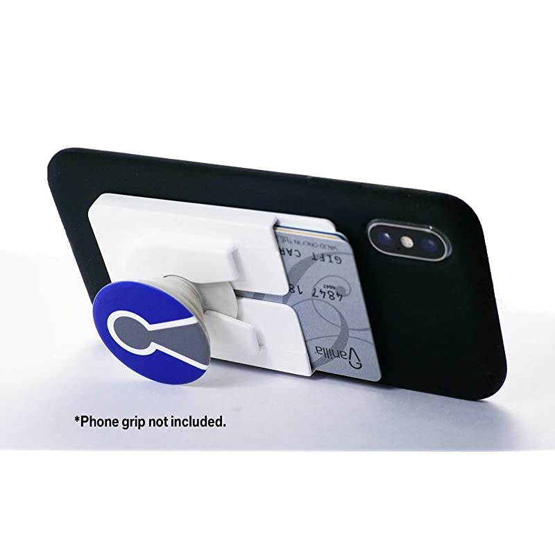 Phone Credit Card Holder Phone Wallet Stick On Phone Back Pocket StickOn Wallet Cellphone Phone ID Wallet iPhone Cardholder Cell Phone with Wallet Case