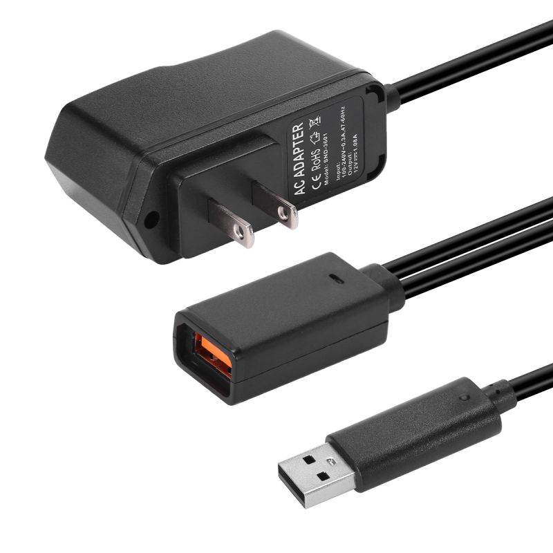 FirstPower USB AC Power Adapter Supply Cable for Xbox 360 XBOX360 Kinect Sensor