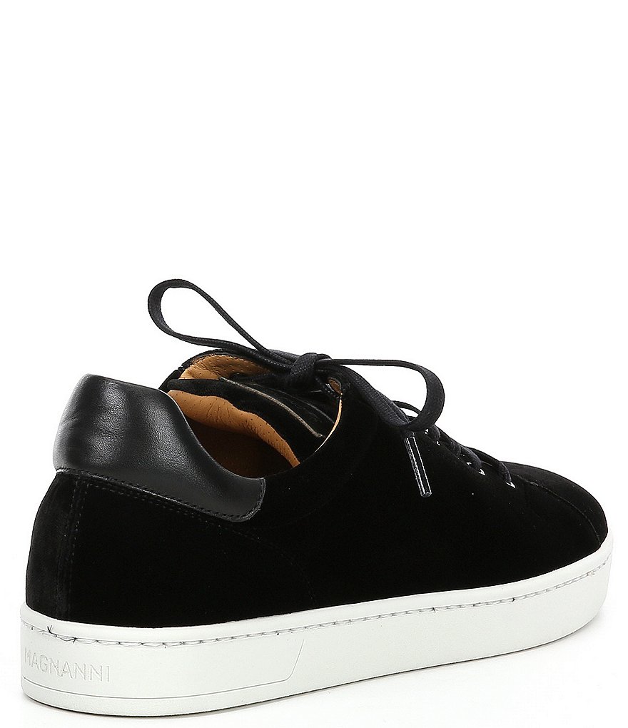 Magnanni Men's Dalia Velvet Lace-Up Sneakers