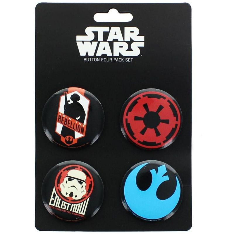 Nerd Block Star Wars Button 4 Pack