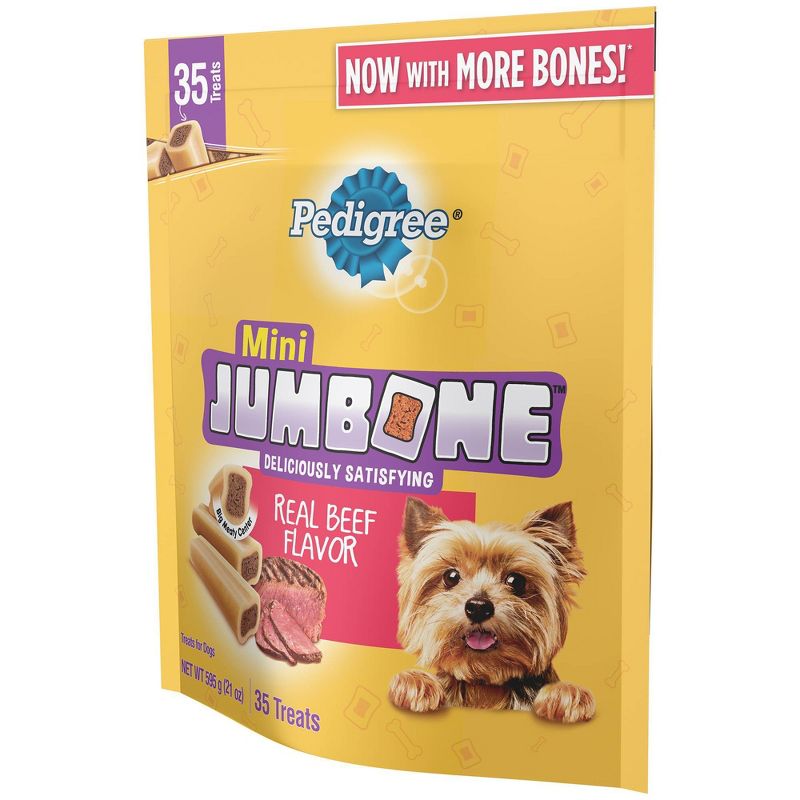 PEDIGREE JUMBONE Real Beef Flavor Mini Dental Dog Treats - 21oz