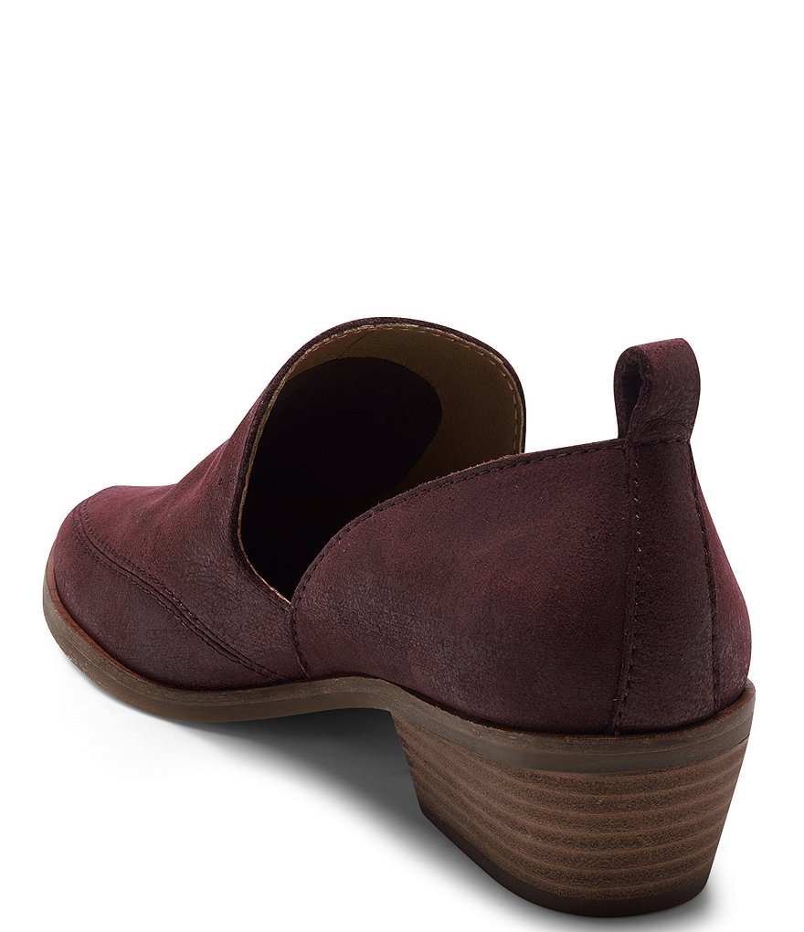 Lucky Brand Mahzan Leather Side Slit Pointed Toe Loafers