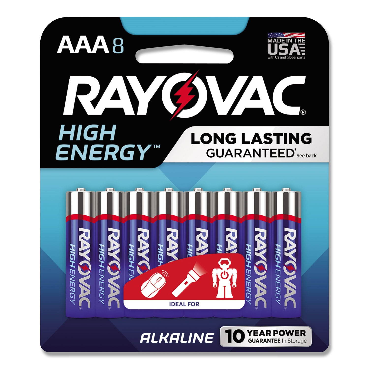 RAYOVAC(R) 824-8J AAA Alkaline Batteries (8 pk)