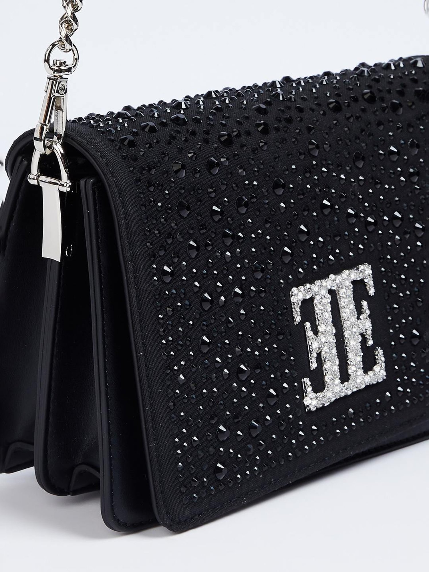 Elle Black Rivets Sling Handbag