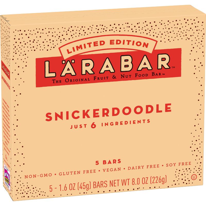 Larabar Snickerdoodle Nutrition Bar - 5 ct