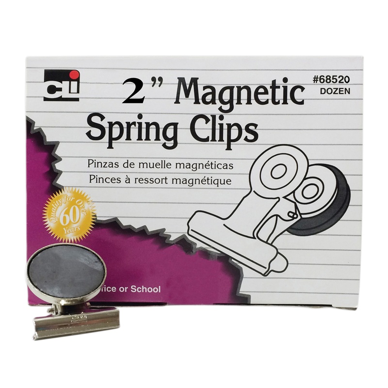 Magnetic Spring Clips Box-12 1 Each