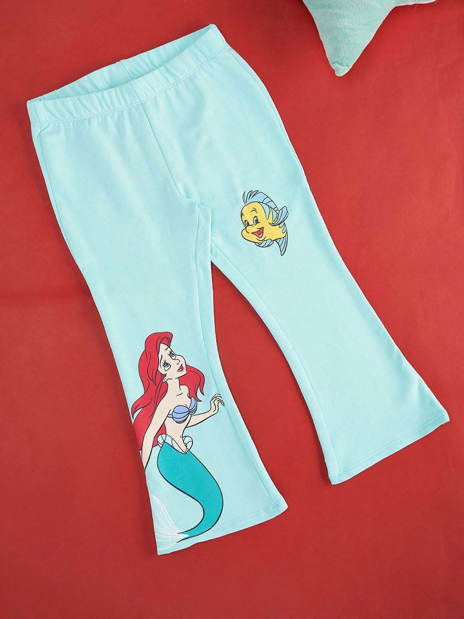 Pantaloons Junior Green Cotton Printed Leggings