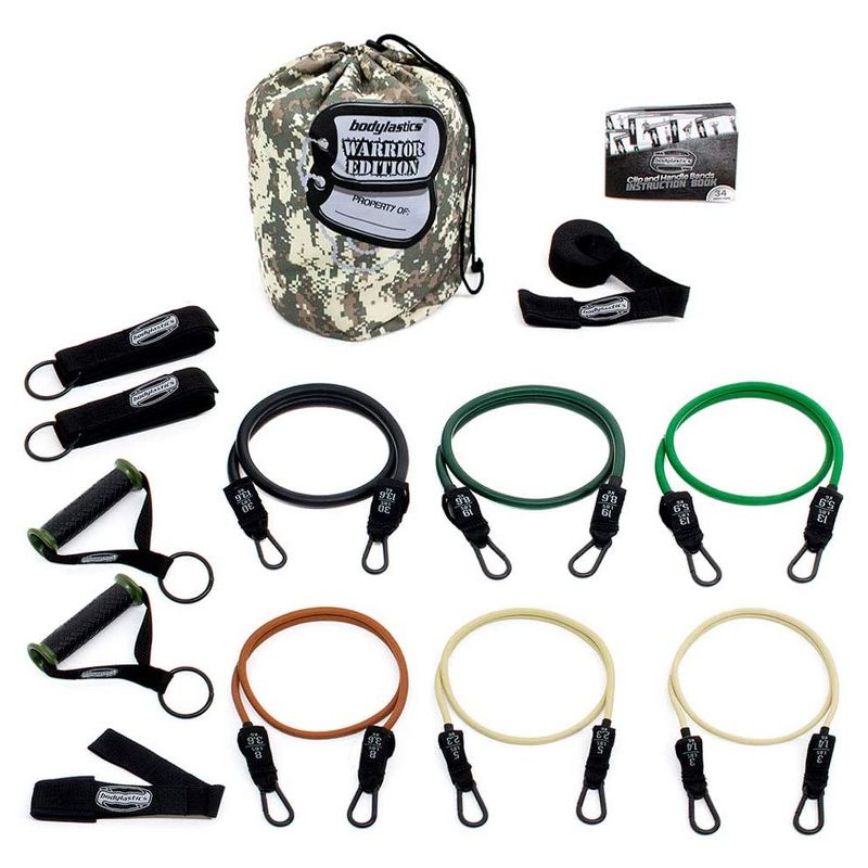 Bodylastics BLCOMP1OR1PU High Quality 23 and 30 Pound Full Body Anti Slip Resistance Clip Bands Fitness Weight Set w/ Durable Patented Locks, (2 Pack)