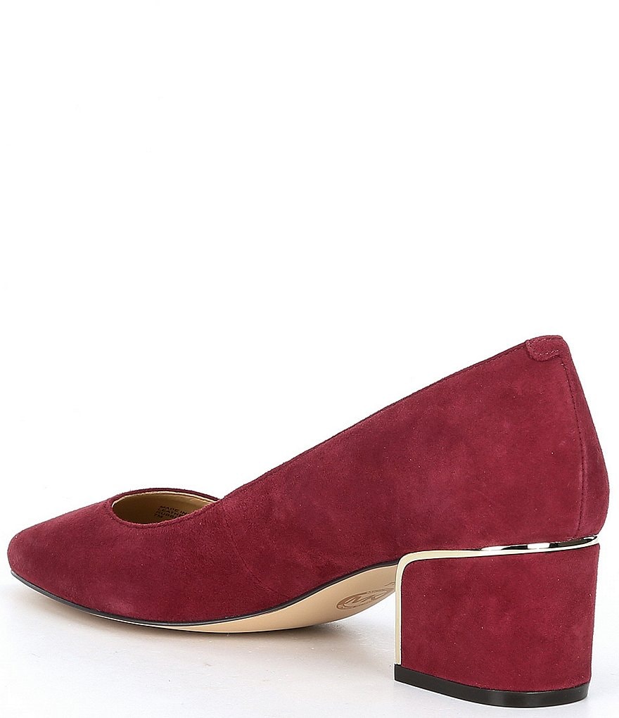MICHAEL Michael Kors Lana Suede Block Heel Pumps