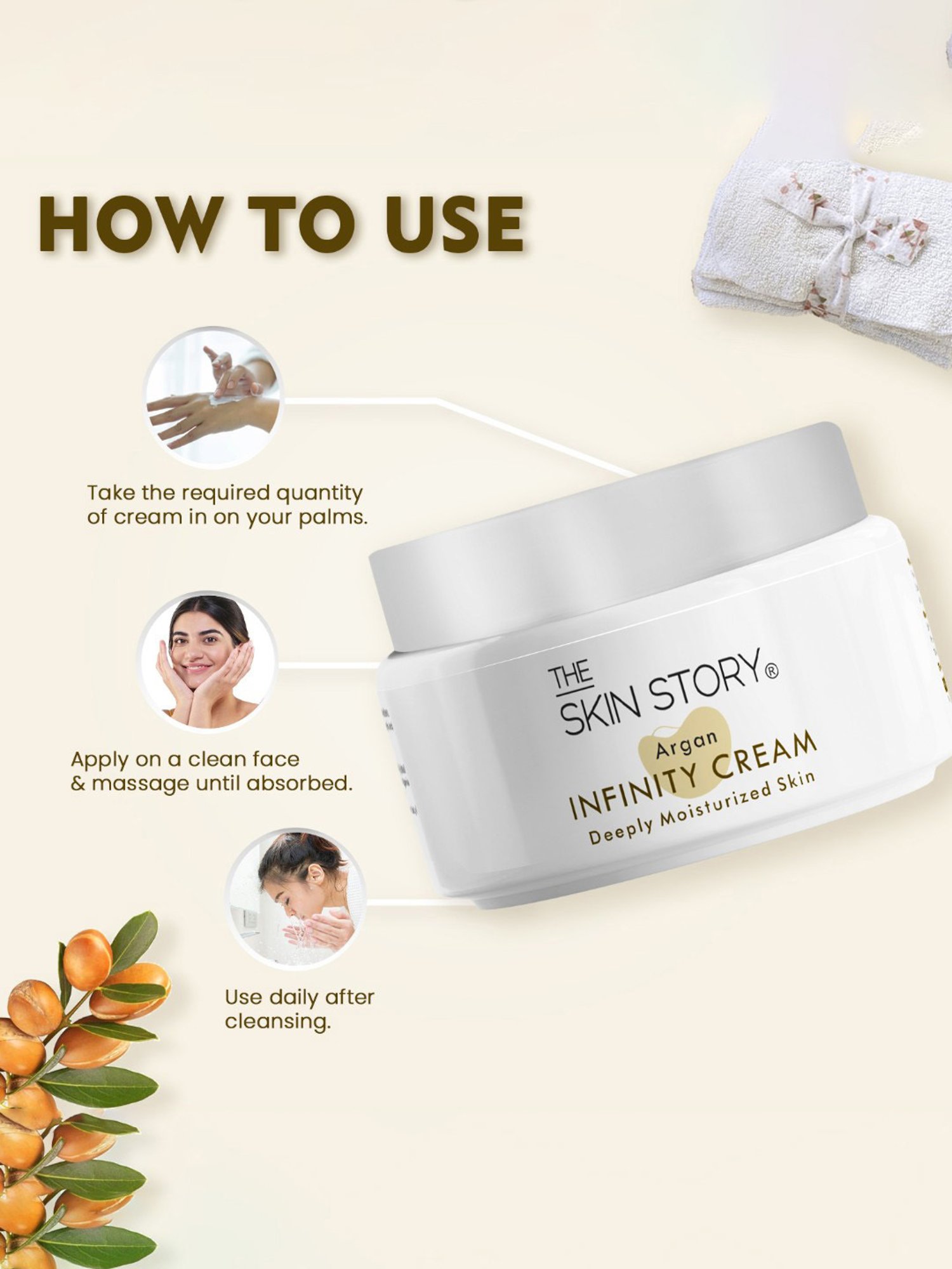 The Skin Story Argan Infinity Lotion for Deeply Moisturized Skin - 50 gm