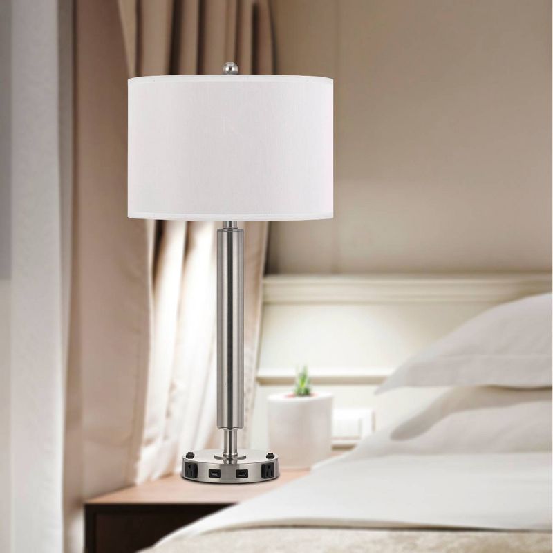 30" Metal Desk Lamp Chrome - Cal Lighting