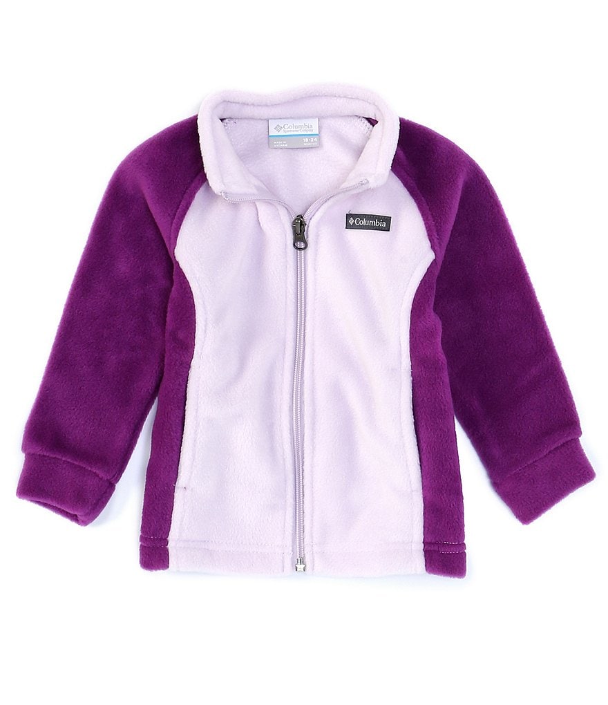Columbia Baby Girls 3-24 Months Benton Springs Solid Fleece Zip Front Jacket