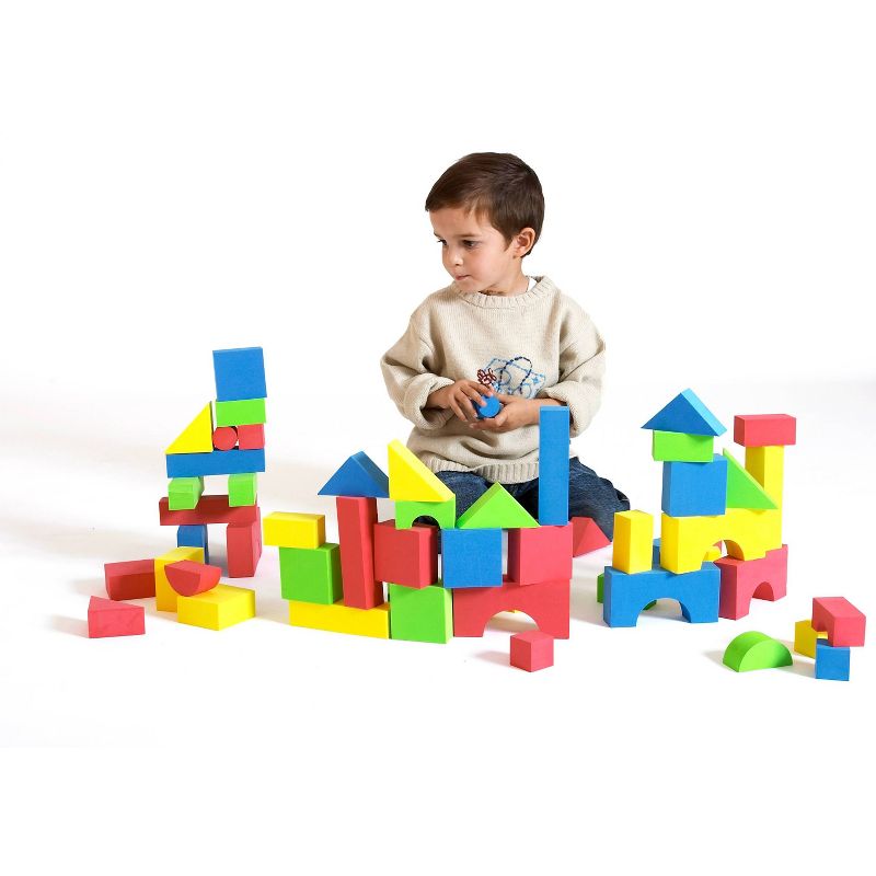 Edushape Edu-Color - 80 pc Firm  Foam Blocks