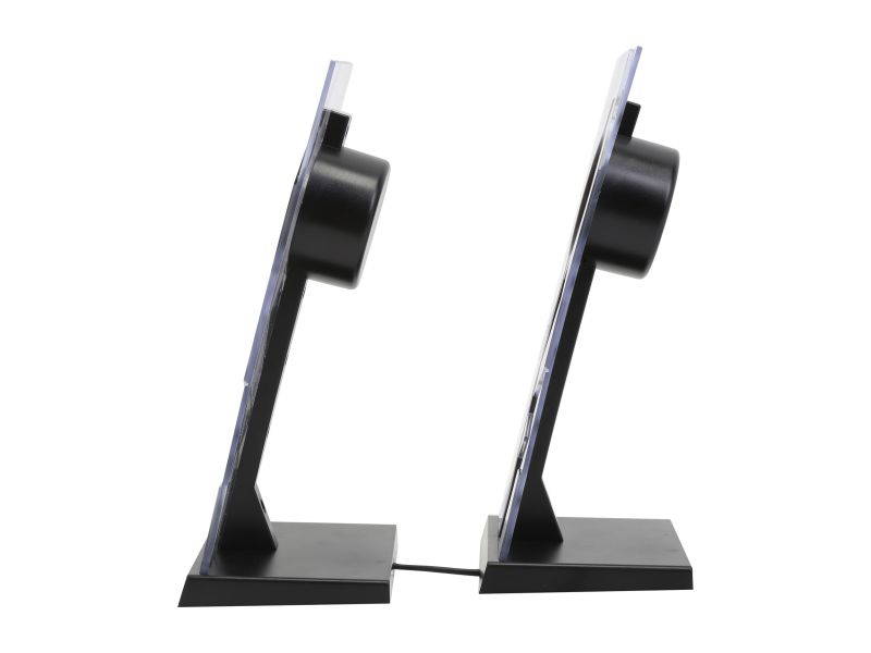 GOgroove BassPULSE Computer Speaker System with Blue LED Glow Lights & Powered Subwoofer - Works with PC, Apple MAC, ASUS, Acer, Alienware, CybertronPC, Dell, HP & More Computers