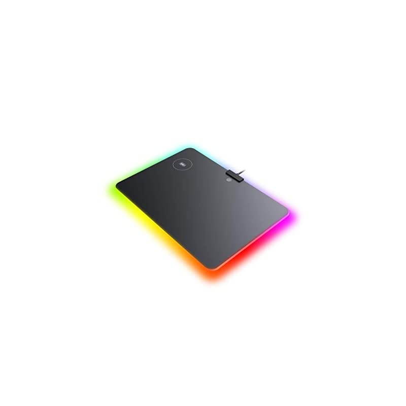 Wireless Charger Mousepad - Qi Quick Charging Gaming Mouse Pad with RGB Lighting